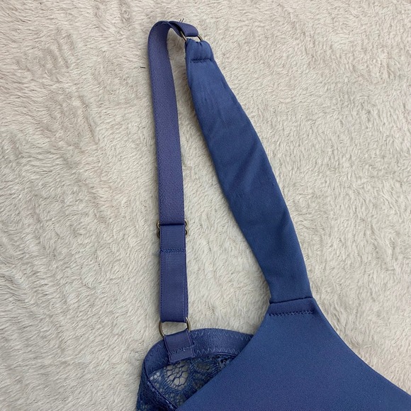 Lucky Brand tshirt Bra 2pk Size 40C Sage Green Navy Blue Floral Lace Back NWT - Picture 5 of 9